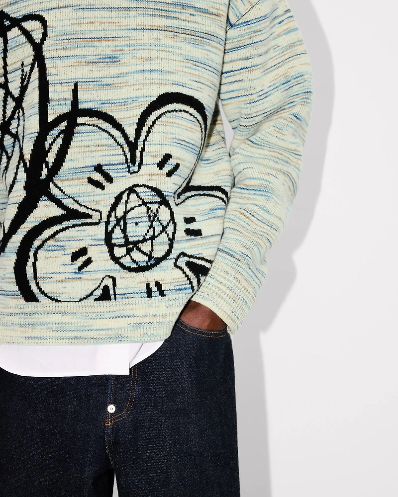 'Kenzo x Futura 2000' reversible jumper wool