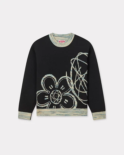 'Kenzo x Futura 2000' reversible jumper wool