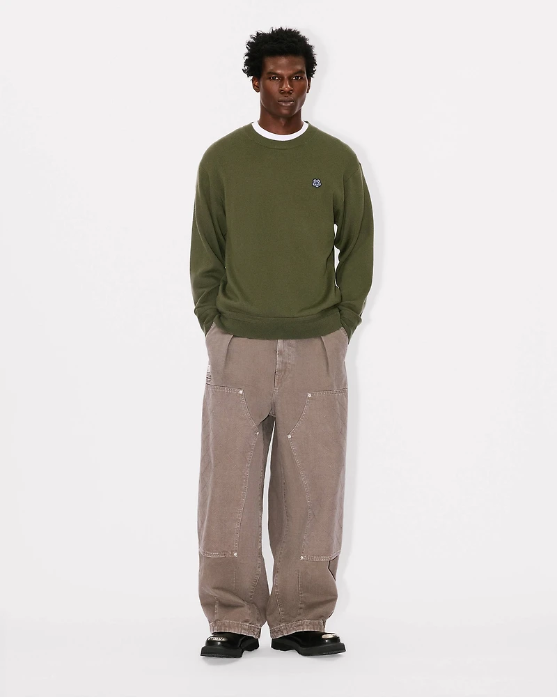 'Boke Flower' embroidered jumper Merino wool