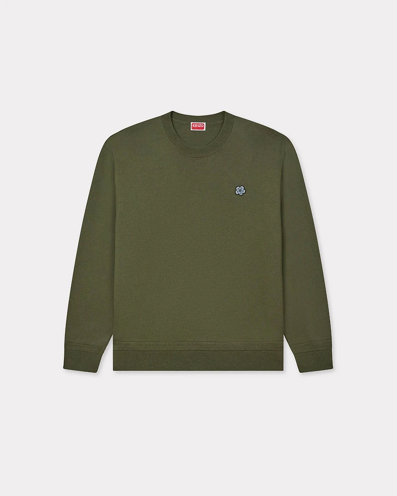 'Boke Flower' embroidered jumper Merino wool