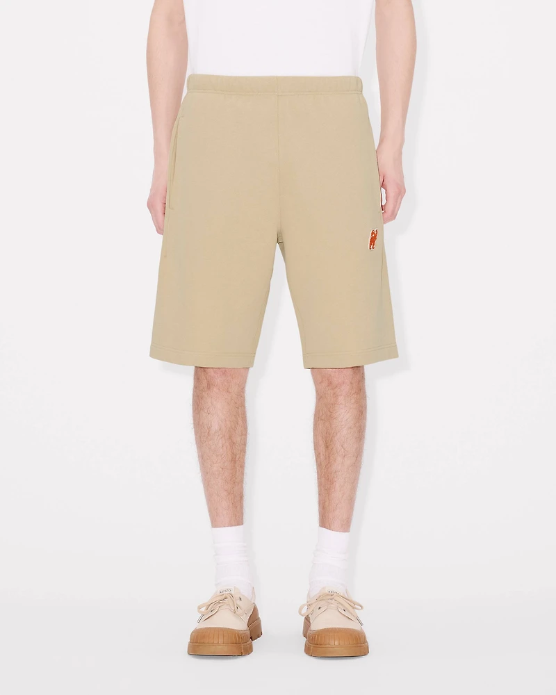 'KENZO Elephant Logo' embroidered short cotton