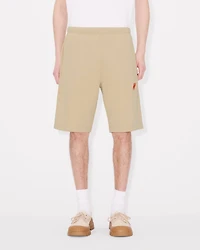 'KENZO Elephant Logo' embroidered short cotton