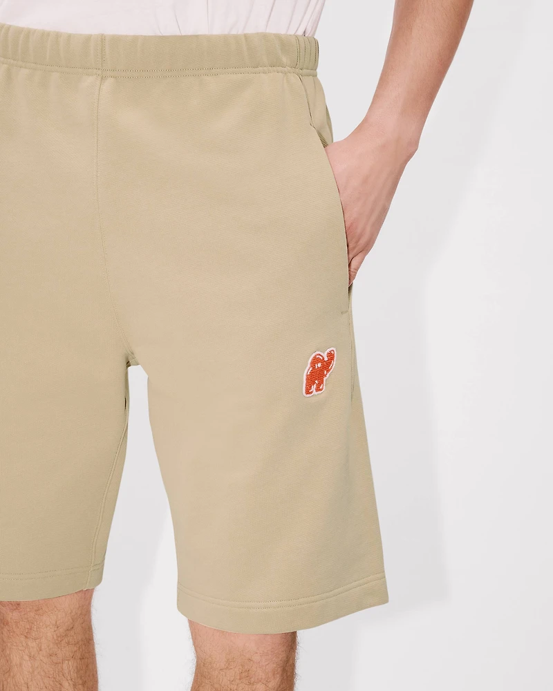'KENZO Elephant Logo' embroidered short cotton