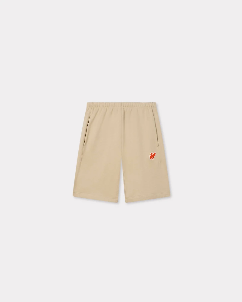 'KENZO Elephant Logo' embroidered short cotton