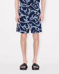 'KENZO Ocean Camo' elasticated short cotton