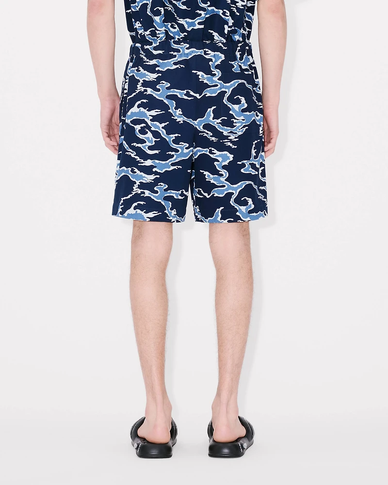 'KENZO Ocean Camo' elasticated short cotton