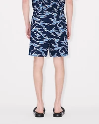 'KENZO Ocean Camo' elasticated short cotton