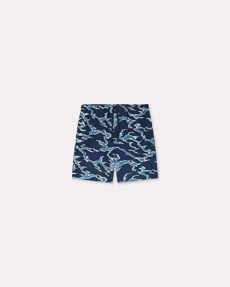 'KENZO Ocean Camo' elasticated short cotton