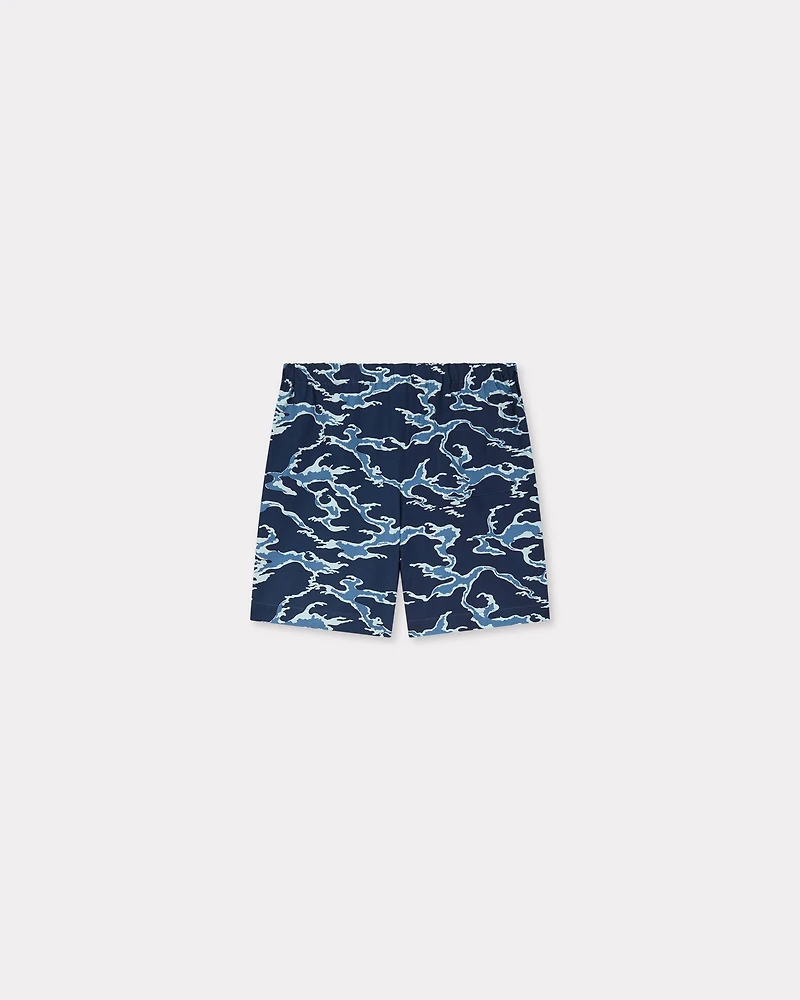 'KENZO Ocean Camo' elasticated short cotton