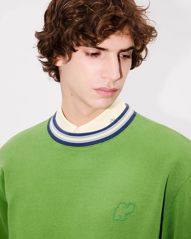 'KENZO Elephant Logo' embroidered sweatshirt cotton