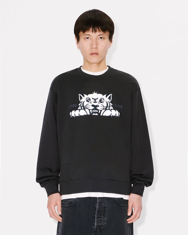 'KENZO Happy Tiger' embroidered sweatshirt cotton