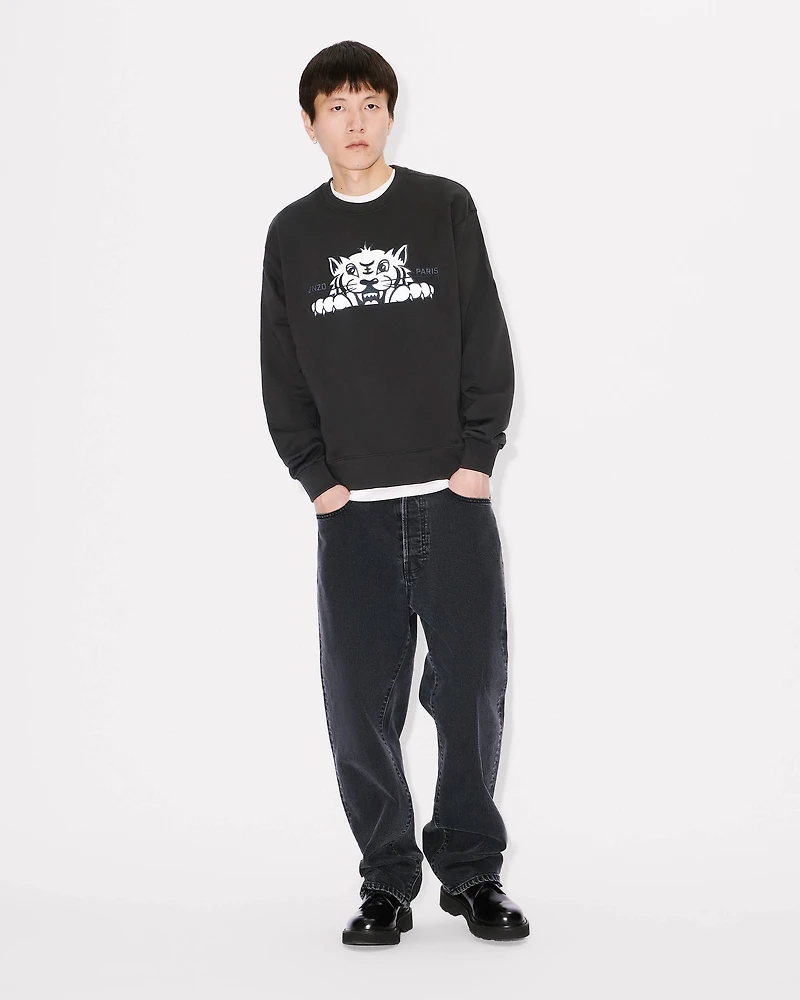 'KENZO Happy Tiger' embroidered sweatshirt cotton