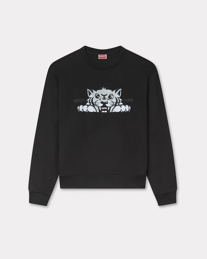 'KENZO Happy Tiger' embroidered sweatshirt cotton