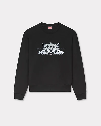 'KENZO Happy Tiger' embroidered sweatshirt cotton
