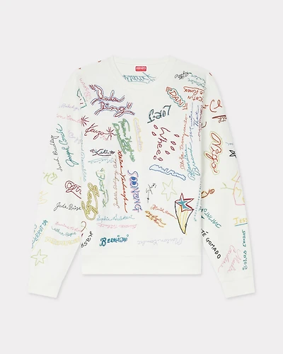 'Kenzo Graduation' embroidered sweatshirt cotton