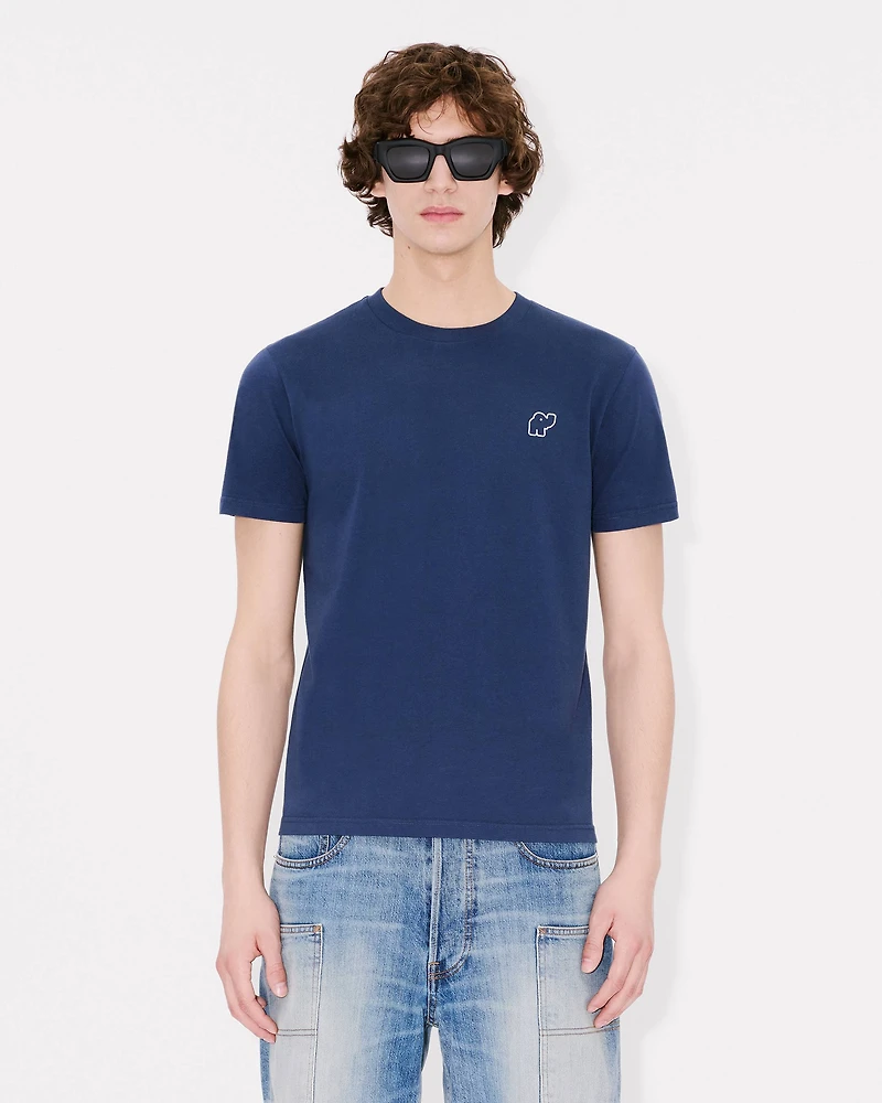'KENZO Elephant Logo' embroidered slim T-shirt