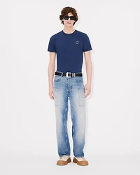 'KENZO Elephant Logo' embroidered slim T-shirt