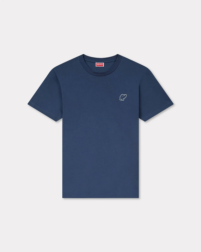 'KENZO Elephant Logo' embroidered slim T-shirt