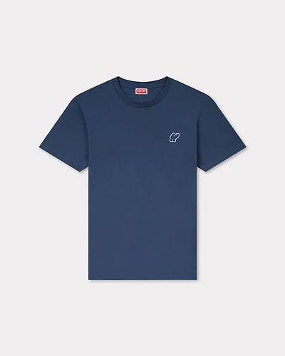 'KENZO Elephant Logo' embroidered slim T-shirt
