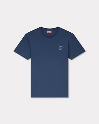 'KENZO Elephant Logo' embroidered slim T-shirt