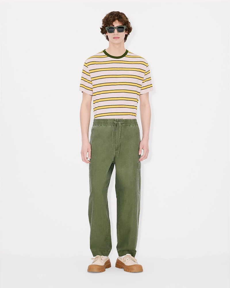 'KENZO Coast Lines' embroidered T-shirt cotton linen