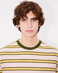 'KENZO Coast Lines' embroidered T-shirt cotton linen