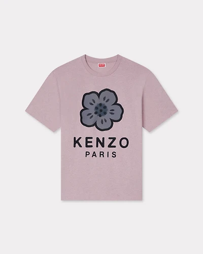 'Boke Flower' embroidered oversized T-shirt heavy cotton