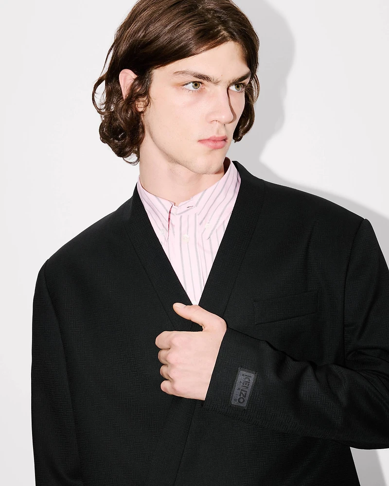 'KENZO Weave' kimono tailored jacket wool jacquard