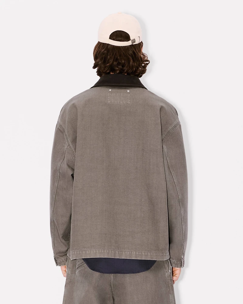 'KENZO Paris Chainstitch' workwear jacket washed cotton