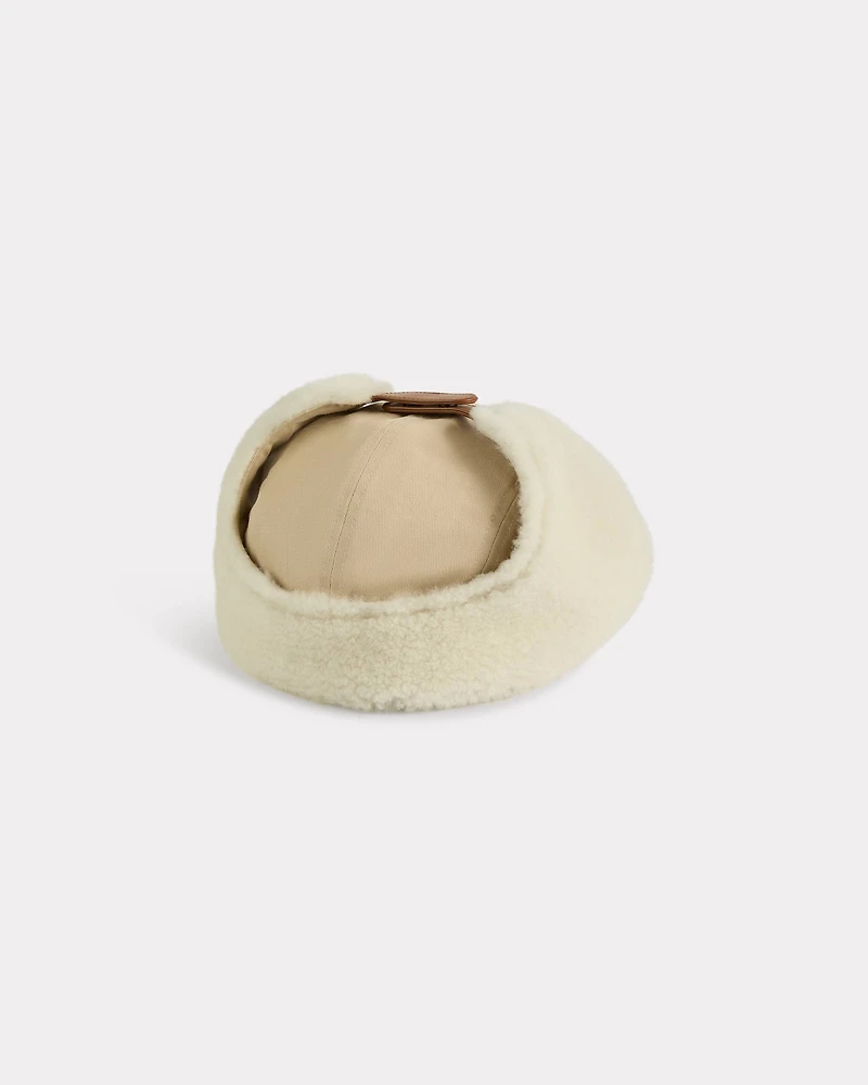 Hunting hat in shearling
