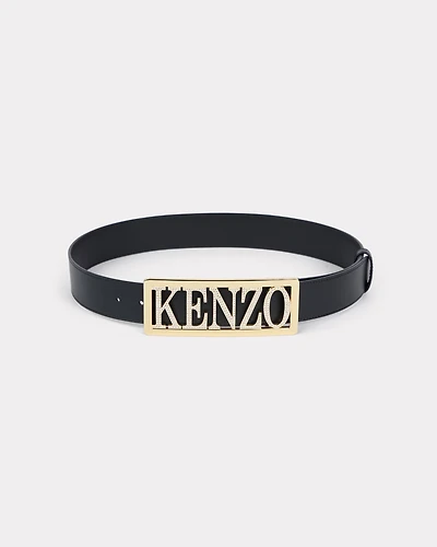 'KENZO Buckle' large belt leather