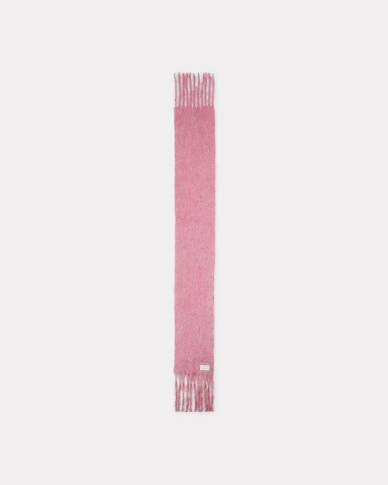 Long fringed scarf mohair