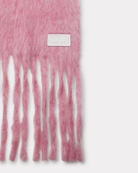 Long fringed scarf mohair