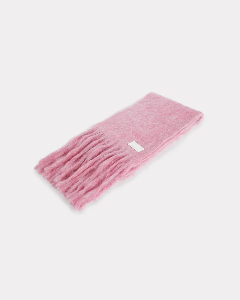 Long fringed scarf mohair