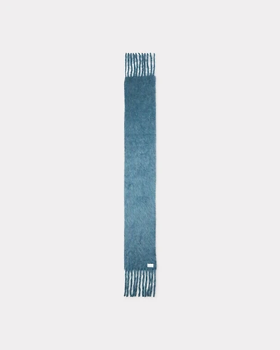 Long fringed scarf mohair