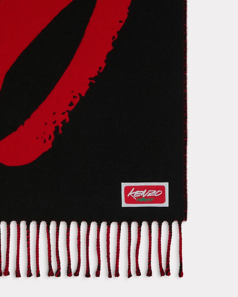 'Kenzo x Futura 2000' reversible scarf in wool