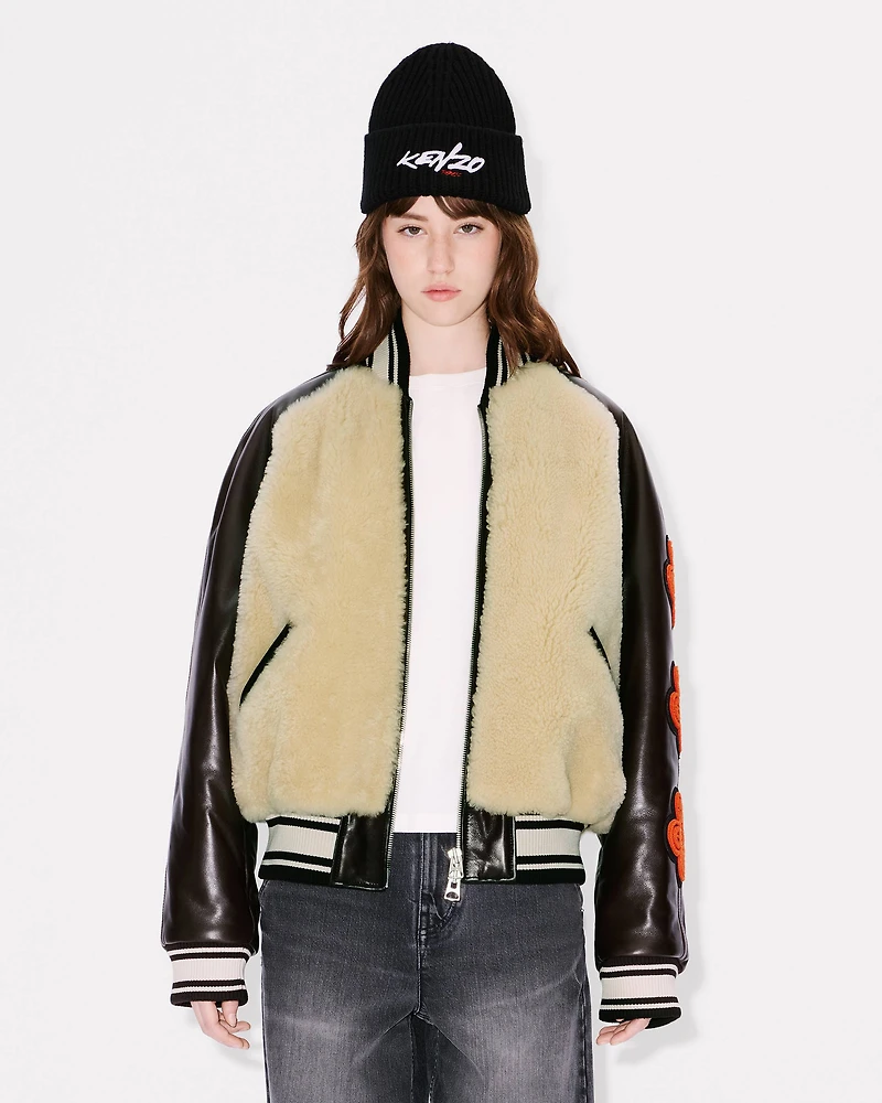 'Kenzo x Futura 2000' genderless shearling varsity