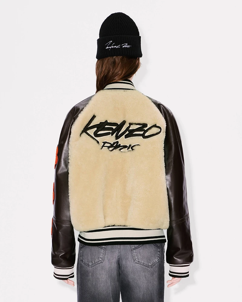 'Kenzo x Futura 2000' genderless shearling varsity