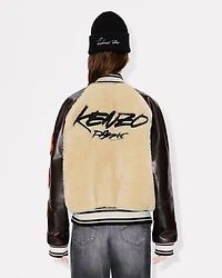 'Kenzo x Futura 2000' genderless shearling varsity
