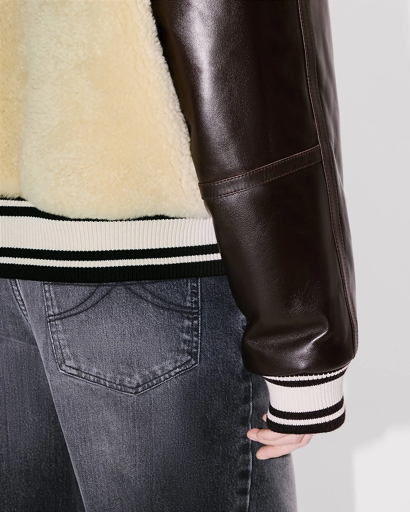 'Kenzo x Futura 2000' genderless shearling varsity