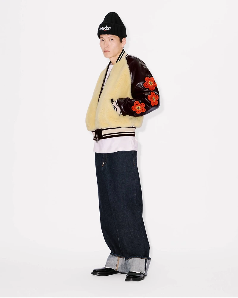 'Kenzo x Futura 2000' genderless shearling varsity