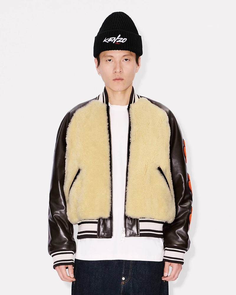 'Kenzo x Futura 2000' genderless shearling varsity