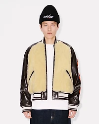 'Kenzo x Futura 2000' genderless shearling varsity