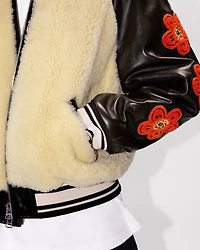 'Kenzo x Futura 2000' genderless shearling varsity