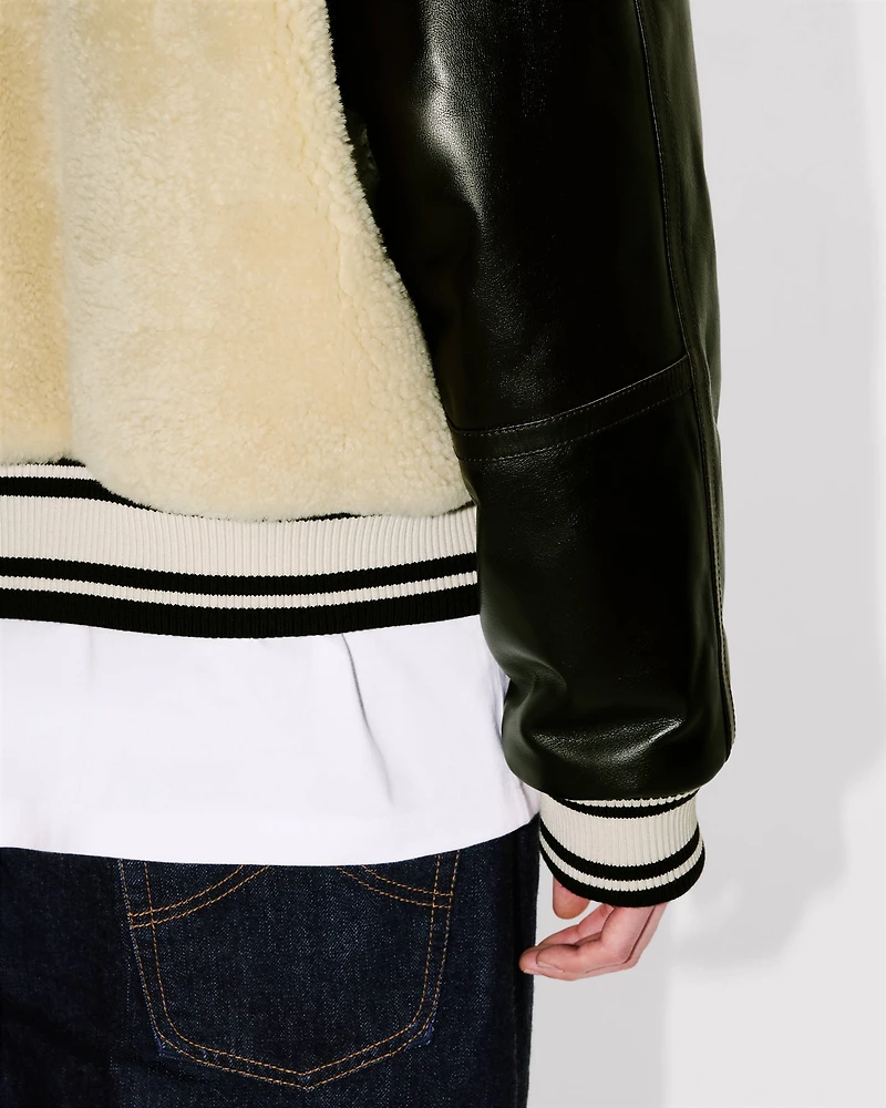 'Kenzo x Futura 2000' genderless shearling varsity