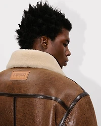 Genderless shearling trucket jacket