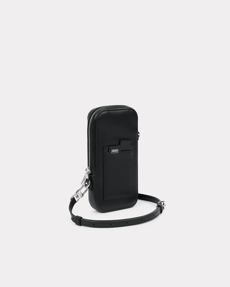 'KENZO Tab' phone holder in leather