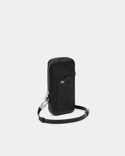 'KENZO Tab' phone holder in leather