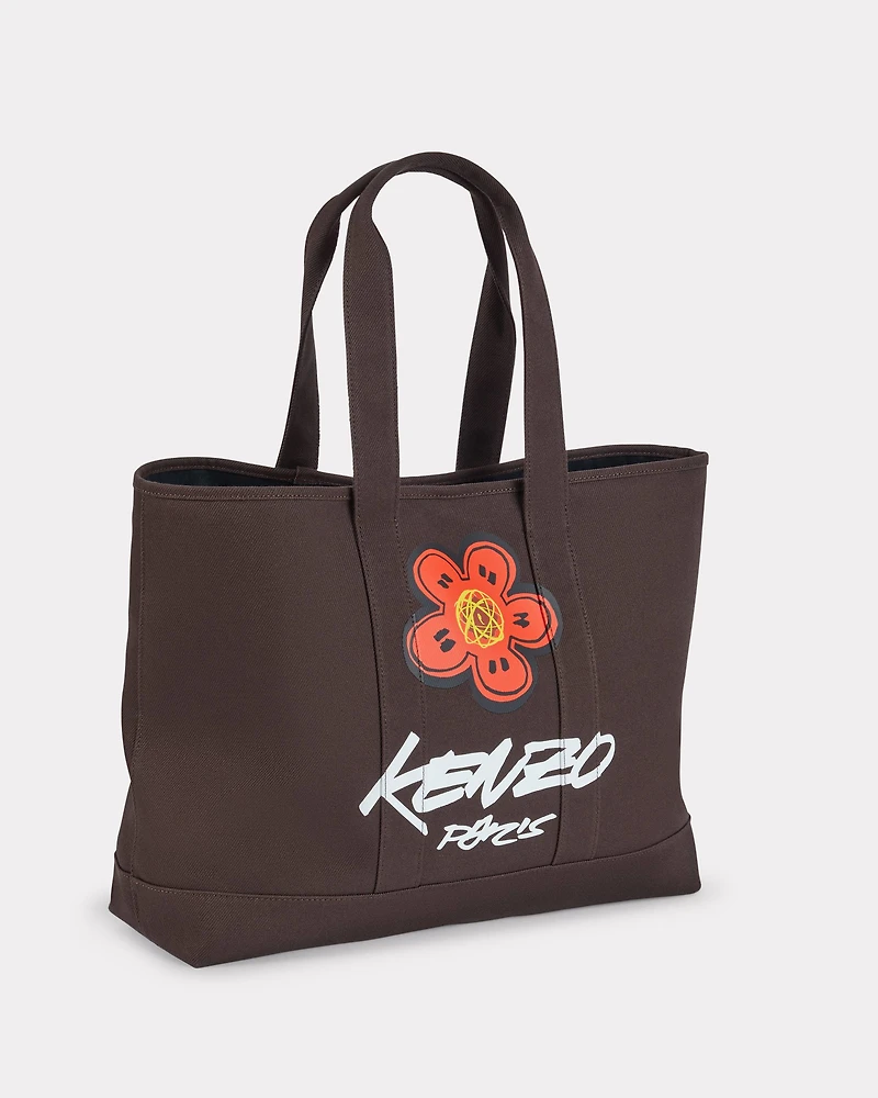 'Kenzo x Futura 2000' large tote bag Utility' canvas