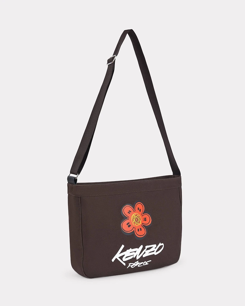 'Kenzo x Futura 2000' large crossbody bag Utility' canvas